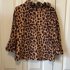 Elizabeth Wilson Designs Leopard Top size Large